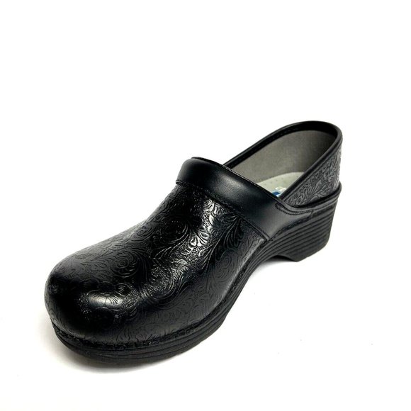 Dansko Womens Professional Tooled Clog Black EU40 M US9.5-10 - Picture 2 of 6